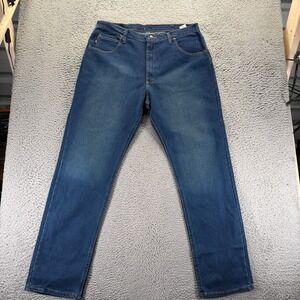 Red Kap Jeans Mens 40x34 Blue Cotton Denim Straight Leg Workwear Travel Faded